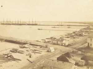 Sandridge, Port Melbourne, 1858